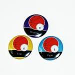 Pinback Button Badges - Basketball Name Badges - 3..
