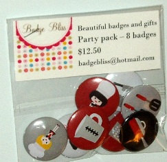 Pinback Button Badge Party Pack Of 8 - My Kitchen - Party Favors